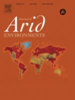 Arid Environments journal cover - red world map