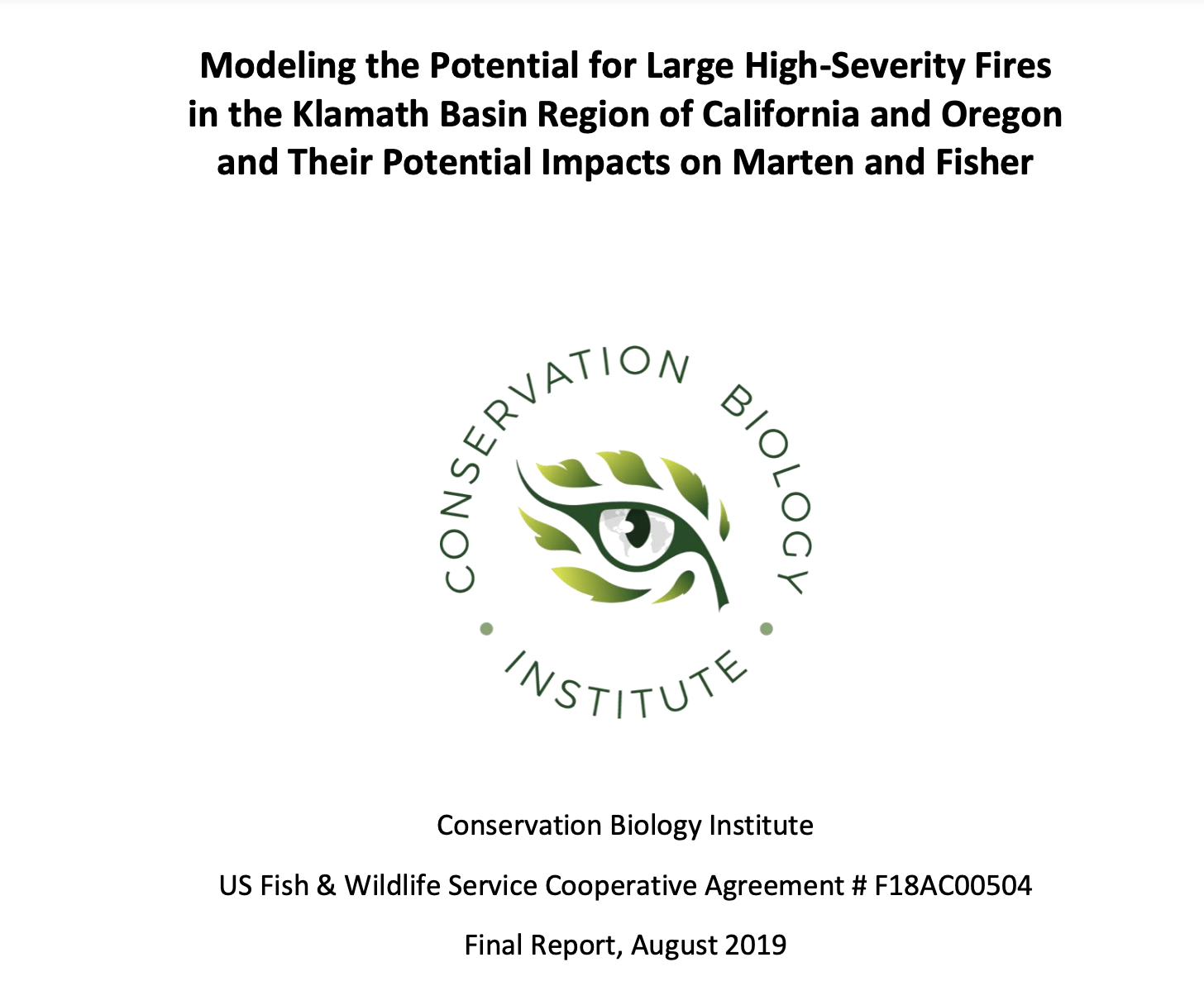 History of a Unique Population of Fishers (Pekania pennanti) Threatened