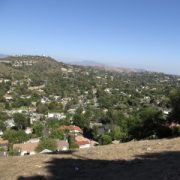 Houses on a hillside of Orange County California