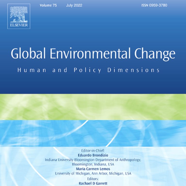 Global Environmental Change article cover