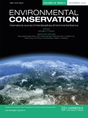 Environmental Conservation journal cover