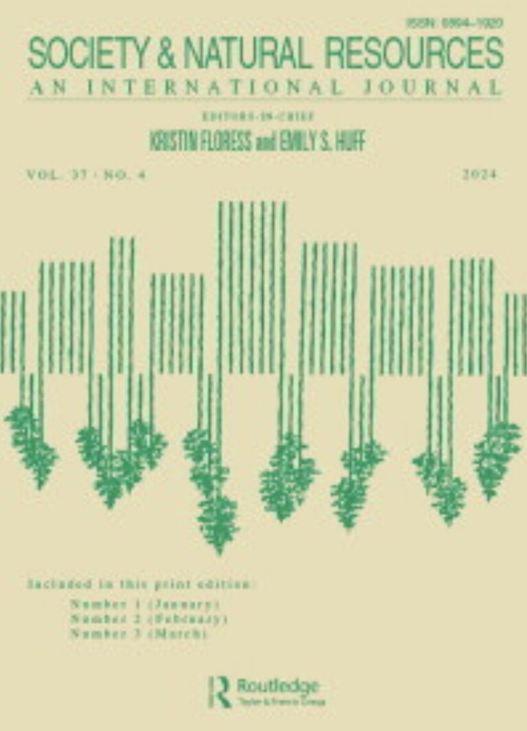 Society & Natural Resources journal cover